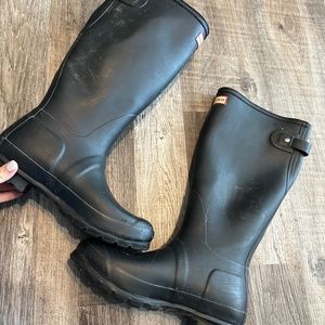 Hunter boots - matte black